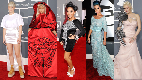 Grammys Worst Fashion 5-split Robyn/Nicki Minaj/Snooki/Katy Perry/Sasha Gradiva Grammys Worst Fashion 5-split Robyn/Nicki Minaj/Snooki/Katy Perry/Sasha Gradiva